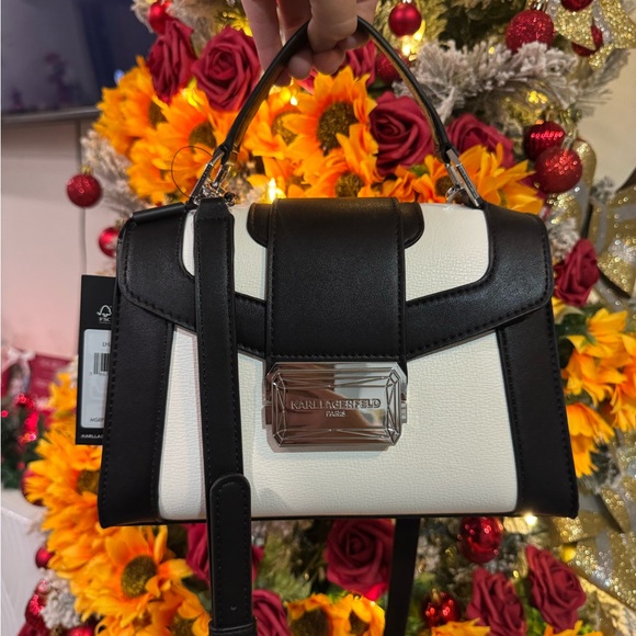 SALE🤍KARL LAGERFELD Paris linette leather satchel 🍒 - Picture 11 of 14